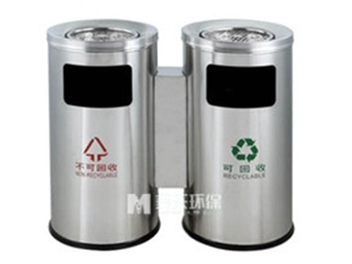不銹鋼圓形分類(lèi)垃圾桶